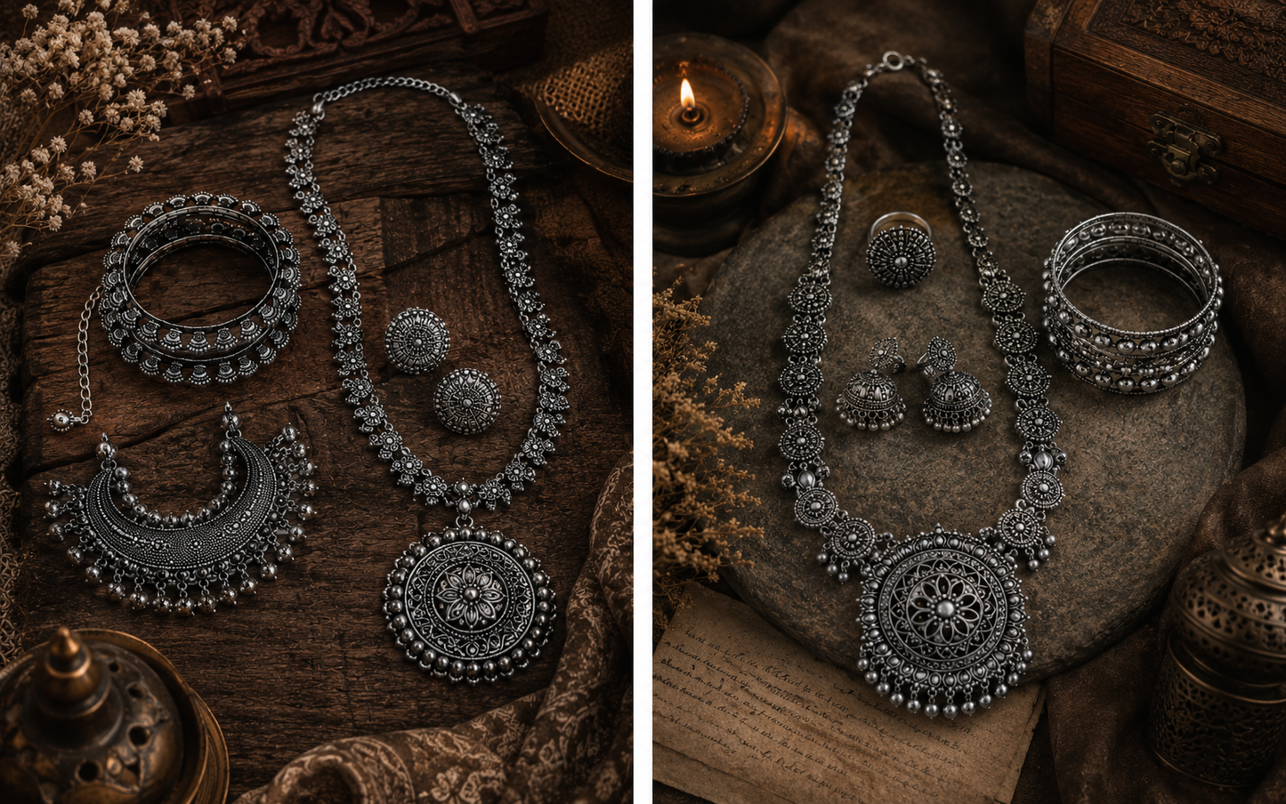 Timeless Oxidised Jewellery Set