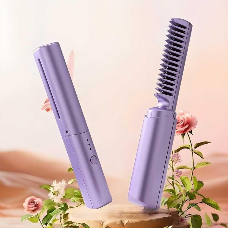 Mini Rechargeable Hair Styling Comb – Sleek & Frizz-Free Hair