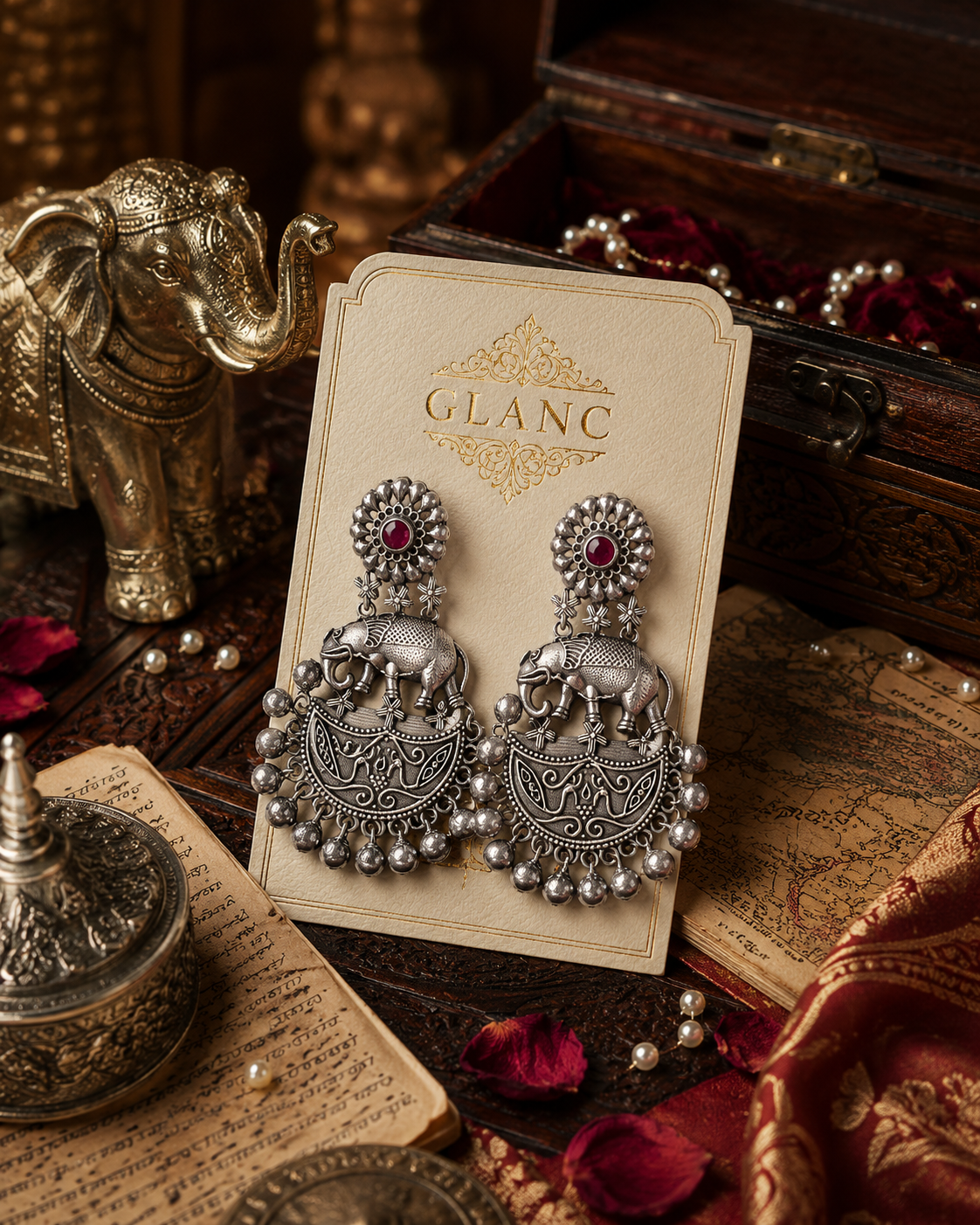 Royal Gajmoti Danglers