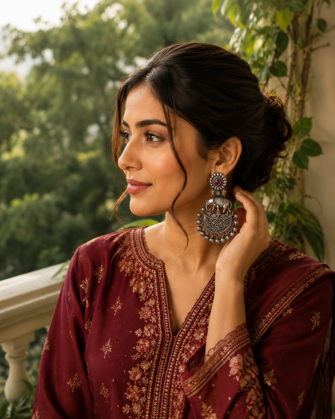 Royal Gajmoti Danglers