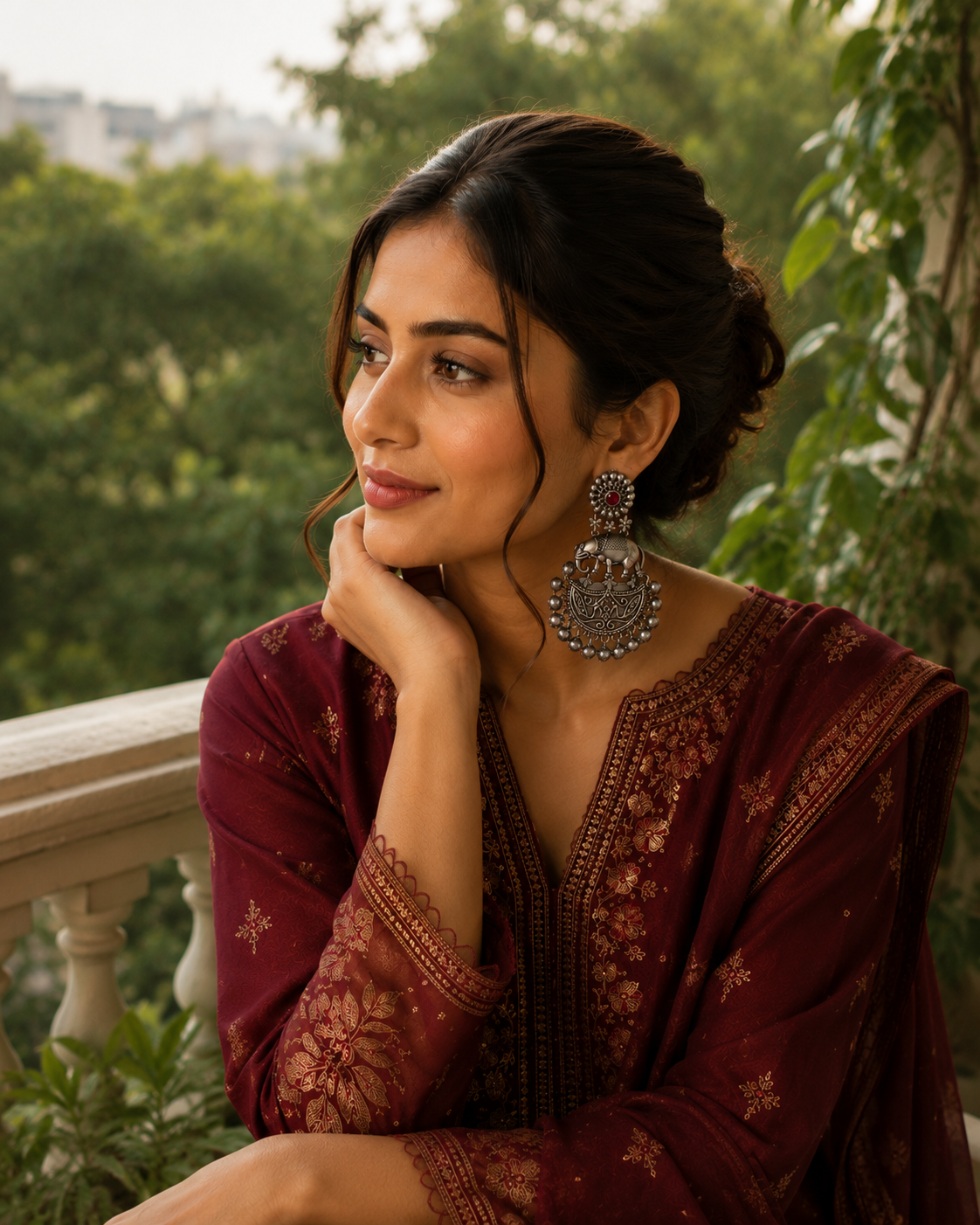 Royal Gajmoti Danglers