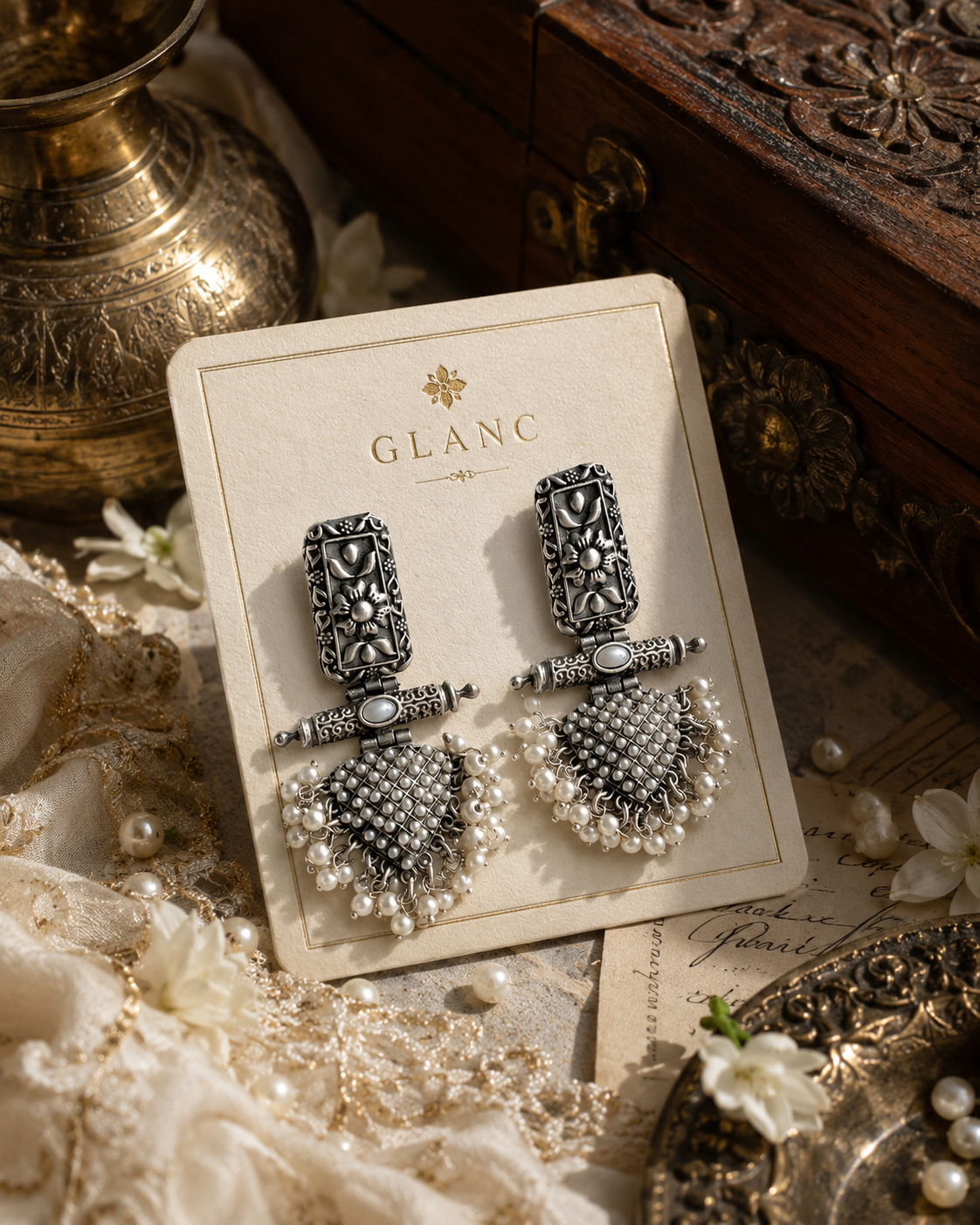 Mogra Pearl Danglers