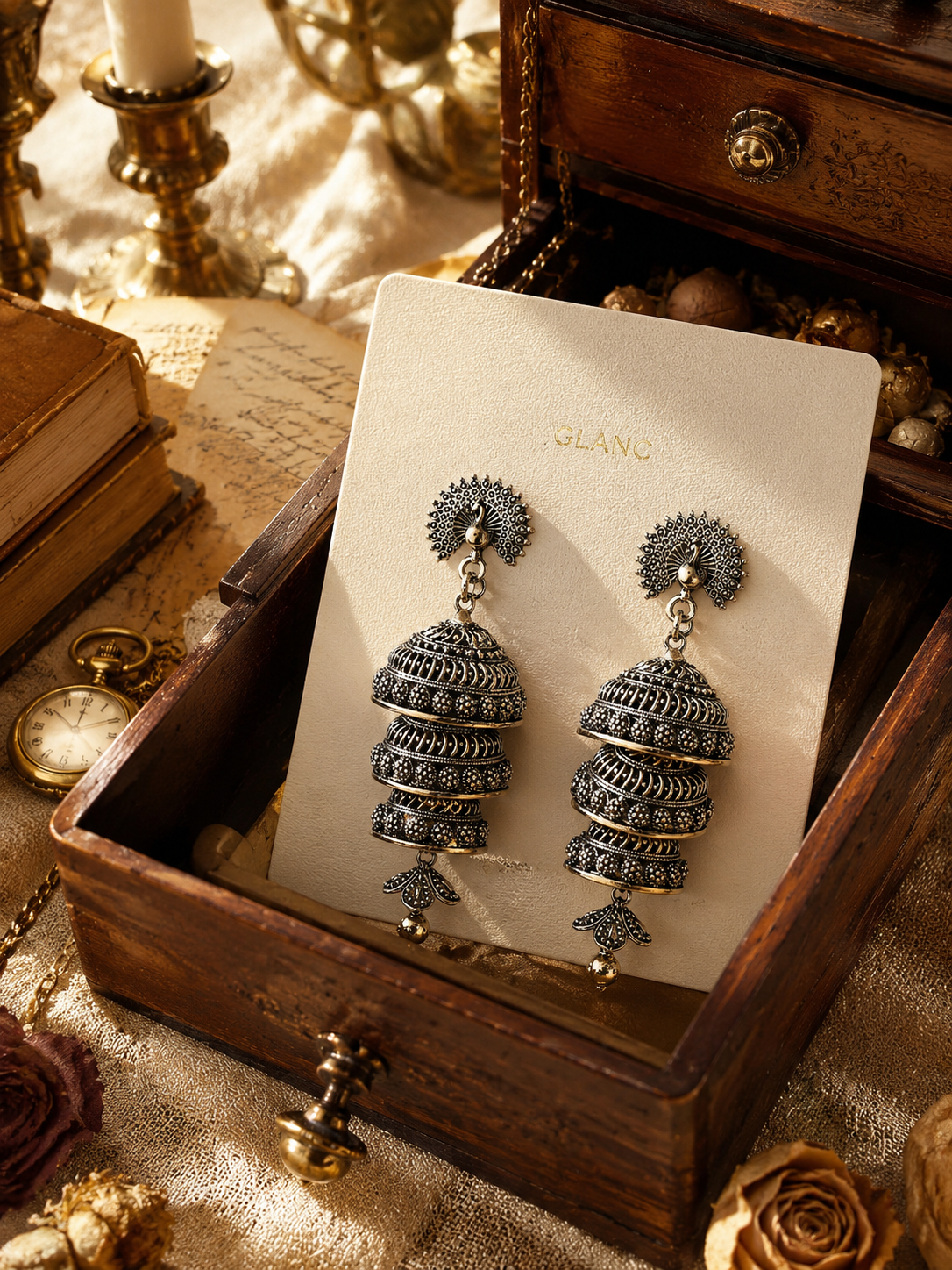 Rajmayur Earrings